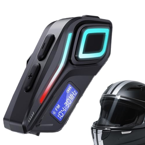 Auriculares para casco de motocicleta evita aislamiento con este set FM