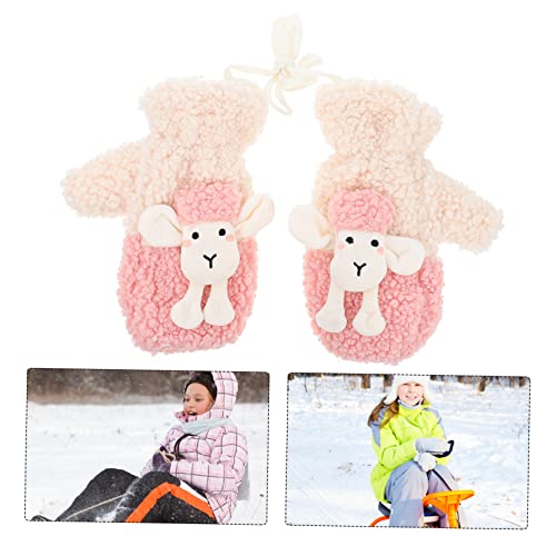 NOLITOY Warm Gloves for Women Girls Thicken Mittens Cute Cartoon Mittens Winter Gloves Plush4