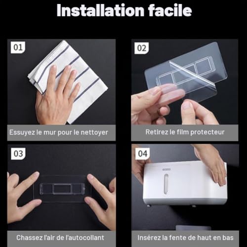 Mumusuki Remplacement Adhésif pour étagère de Douche, 6 Pièces Crochets de Douche Adhésifs Crochets Muraux Adhésifs Forts Crochets Adhésifs Imperméables pour Support de Douche – vue 7