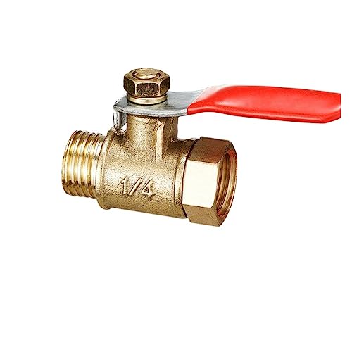 Conector de válvula de latón rosca hembra macho de 1/8 para acoplamiento de tuberías 2