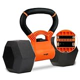 イエスフォーオール(Yes4All) ケトルベルグリップ ダンベルグリップハンドル ホームジム用 ダンベルをケトルベルに変換 ウェイトプレート用ケトルベル オレンジ 【日本正規輸入品】 ANXK