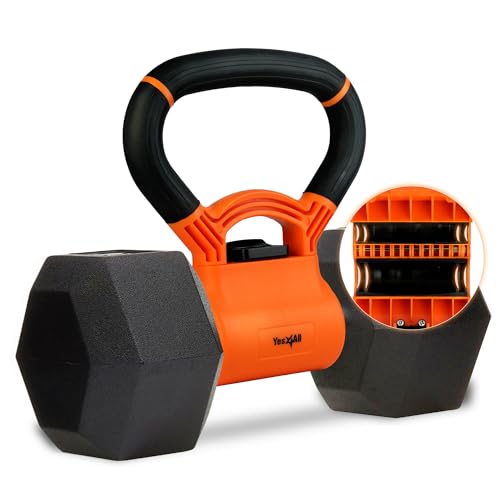 Yes4All Kettlebells Grip Dumbbell Grip Handle Convert Dumbbells into Kettlebell for Home Gym Kettlebell for Weights Plate