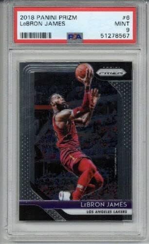 2018 PANINI PRIZM #6 LEBRON JAMES BASKETBALL CARD CAVALIERS PSA 9 LOW POP RARE