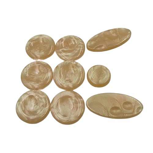 9 almohadillas de repuesto para reparación de saxofón para mejorar el sonido y la estanqueidad con guía de instalación detallada (idioma español no garantizado)