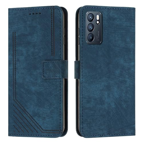 Flip cover Oppo Reno6 5G étui portefeuille rabat avec rangement carte