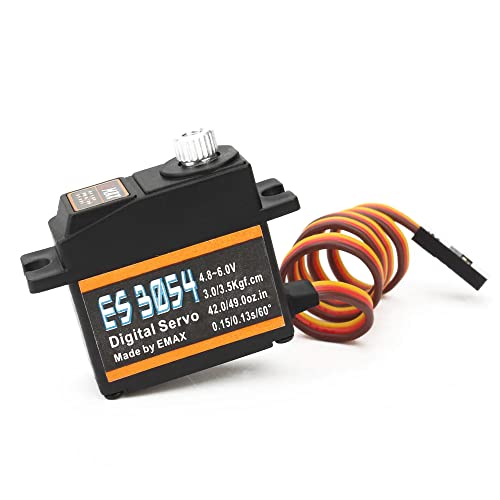 Emax Es3054 17G 0.13Sec 4.8V-6.0V 23T Counter Clockwise/Pluse Traveling Metal Gear Digital Servo For Rc Airplane (1Pcs) #TOP27