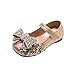 JDGY Kinderschuhe Babyschuhe Prinzessin Schuhe Mädchen Sandalen Bowknot Kleinkind Schuhe Weicher Boden Tanzschuhe Klettverschluss Krabbelschuhe Rutschfest Kleinkindschuhe