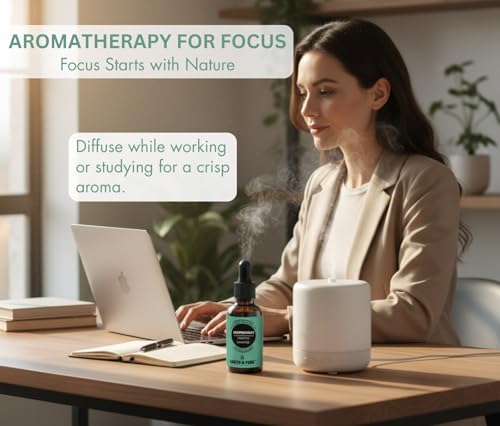 Image of Earth N Pure Peppermint Essential Oil (Pudina Oil) Undiluted, Natural and Therapeutic Grade with Glass Dropper - 100 ml