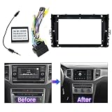 Ramka do radia 9-calowa rama montażowa radia do deski rozdzielczej Pasuje VW POLO VI Jetta MK7 T6 Bora 2 Din Car DVD GPS MP5 Panel multimedialny Radia Zestaw ramek montażowych