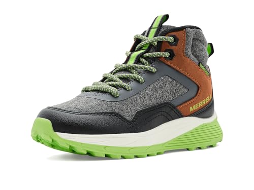 Merrell���j�Z�b�N�X-�q���p�X�[�p�[�m�o�~�b�h�B, �O���[/�u���b�N, 1.5 Big Kid
