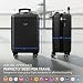 LUGG 20-Inch Jetset Lightweight Cabin Suitcase, ABS Hard Shell, Water-Resistant Carry-On Luggage, TSA-Approved Lock, 4 Spinner Wheels, 3-Step Telescopic Handle, EasyJet Overhead, 55 x 35 x 23 cm