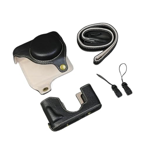 Housse cuir Fujifilm X Half haut de gamme protection retro chic noire