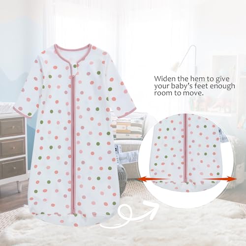 Image of Miracle Baby Sleep Sack - 100% Breathable Cotton Wearable Blanket, Long Sleeve Sleeping Sack for Infant 0-18 Months(3 Pack)