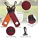 PATIKIL Golf Ball Carry Bag, 2 Pcs Golf Tee Holder Pouch Portable Neoprene Golf Ball Holder with Clip for Men and Women Storage Gifts, Burgundy