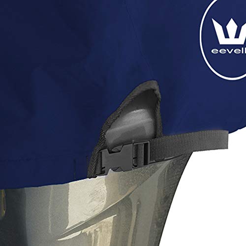 Eevelle USA Windstorm - Heavy Duty Outboard Motor Cover - 600D Polyester Marine 9 Colors - Watercraft Boat Motor Cover - Boat Engine Hood Cover Canvas Fits Motor 50 to 115 HP - Navy - Thumbnail 3
