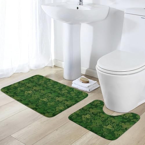 Tapis de bain antidérapant contour U doux absorbant Saint-Patrick - 5