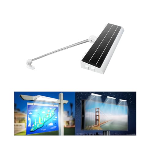 Image of Solar Sign Lights Outdoor with 232 LEDs Super Bright, IP65 Waterproof, 8000MAh Commercial Billboard Lights for Real Estate Signs, Business, Advertisement, High Way Sign Lighting