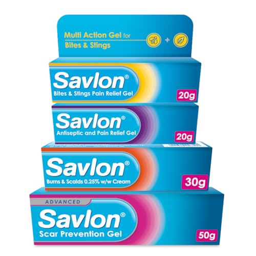 Savlon Antiseptic Cream (1 x 60g) and Scar Prevention Gel (1 x 50g), Fast-Acting Relief, Soothing, Healing, Reduces Swelling and Discomfort, Essential First Aid Bundle (Pack of 2)