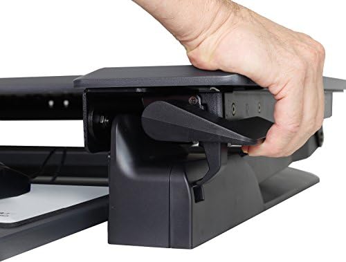 Ergotron  WorkFit-TL Standing Desk Converter, Dual Monitor Sit Stand Desk Riser for Tabletops  37.5 Inch Width, Black