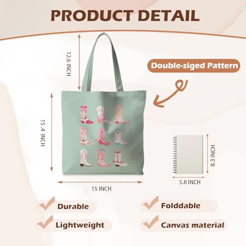 Bolso Tote Western para Mujer de Lona miniatura 5
