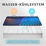 Adamson B10 kühlende Matratzenauflage – Twin 190x100 cm – 100% Baumwolle – Kühlmatte Bett für ruhigen, erholsamen Schlaf – Ideal für heiße Schläfer – Energiesparendes Design