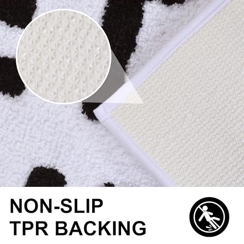 Image of Zeeinx Get Naked Bath Mat Cute Bathroom Rugs Non Slip Microfiber Bath Rugs Funny Bathroom Decor for Apartment White Black Bath mat for Tub and Shower,Machine Washable,20 inchx32 inch