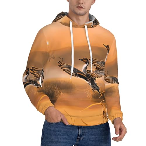 Sweat polyester homme EdWal à motif canard original doté d'une poche kangourou