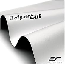 Elite Screens Designer Cut 135" Diag. 169, 8K 4K Ultra HD Matte White DIY Raw Projector Screen Material, Black Backed Projection Screen