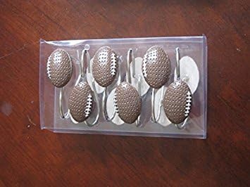 Football Shower Curtain Hooks