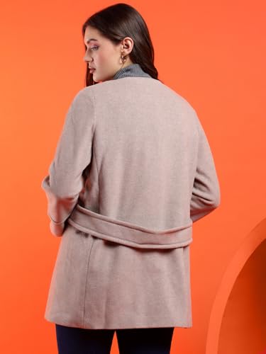 Image of KOTTY Womens Cotton Blend Standard Length Elegant Style Coat - Classic Style with Modern Detailing