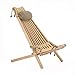 Produktbild Eco Furn EcoChair Skandinavischer Gartenstuhl Holz Lärche Natur mit Nackenkissen