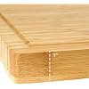 BambooMN Heavy Duty Premium Bamboo Cutting Board - Vertical Cut - Grooved - 24 x 12 x 1