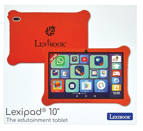 Image of LEXiBOOK, Lexipad 10'' - Edutainment Tablet, Powered by Android, Designed for The Whole Family, Educational and Fun Content, Parental Control, TLN10EN