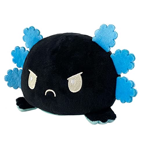 image for TeeTurtle - The Original Reversible Axolotl Plushie - Blue + Black - C