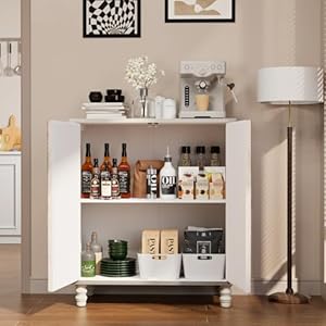 Cosiest sideboard storage cabinet vintage entryway accent cabinet with adjustable shelf and 2 doors farmhouse buffet sideboard for kitchen dining room living room hallway  urban country home decor