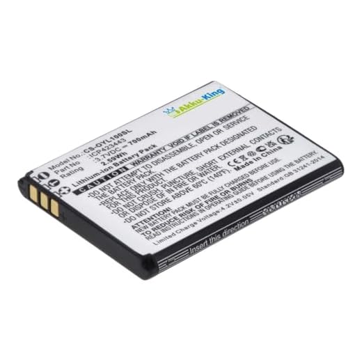 Akku kompatibel mit Olympia ICP423443 - Li-Ion 700mAh - Luna, Primus, Style Plus, Style View