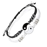 kelistom Handmade String Bracelet for Women Men Girls Boys Simple Red Black Braided Adjustable Charm...