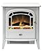 Price comparison product image Dimplex Courchevel Optiflame Electric Stove, White Freestanding Electric Fire with Artificial Logs, LED Flame Effect, 2kW Fan Heater, 1000/2000 Watt Heat Settings and Remote Control