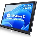 Fusion5 10 inch Windows 11 Tablet PC - Ultra Slim Windows Tablet Computer - Intel 13th Gen, 8GB RAM, 256GB, Full HD Display, 5G WiFi, USB 3.0, Micro HDMI, Dual Cameras, Bluetooth 4.4
