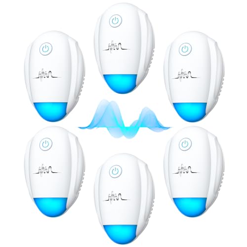 2026 Upgraded Ultrasonic Repeller 6 Packs,Indoor Ultrasonic Repellent, Electronic Plug in Pest...