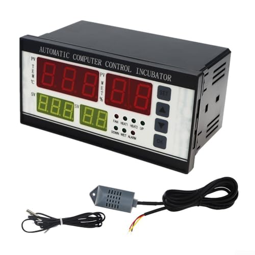 YUANGANG XM-18 - Controlador digital de incubadora termostato de control de humedad para sistema de ventilación TURNER Regulación precisa múltiples salidas