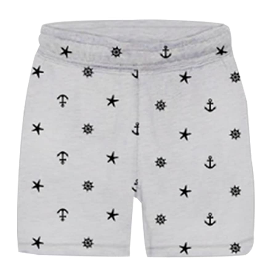 JUGULAR Baby Boys and Girls Cotton Printed Shorts Pack of 3 (in, Age, 4 Years, 5 Years, Must,Gry,Black) 2