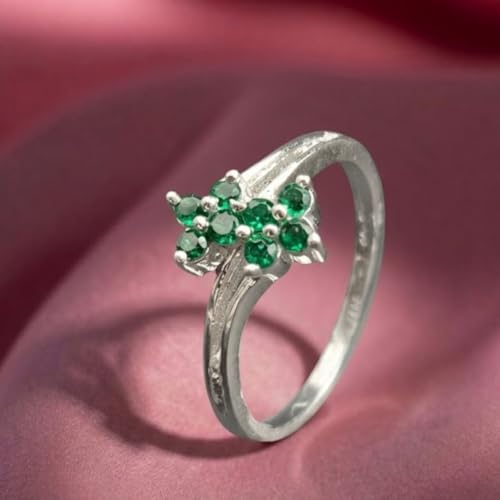 Image of Parasmoni Double Flower Sparkle Ring