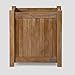 TITAN GREAT OUTDOORS Ash & Ember Grade A Teak Square Planter Box, 6 Cu FT / 48 Gal Fill Capacity, 26x26x28 Naturally Weather-Resistant Planters for Outdoor Plants, Outdoor Patio & Garden Decor
