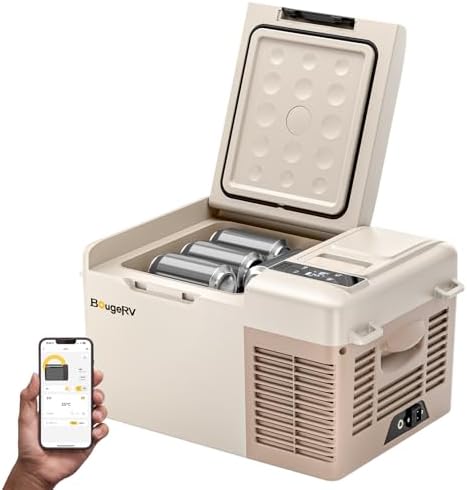 【173Whバッテリー内蔵可能&アプリ対応】BougeRV ポータブル冷蔵庫 車載冷蔵冷凍庫 小型れいぞうこ 9L -20℃～20...