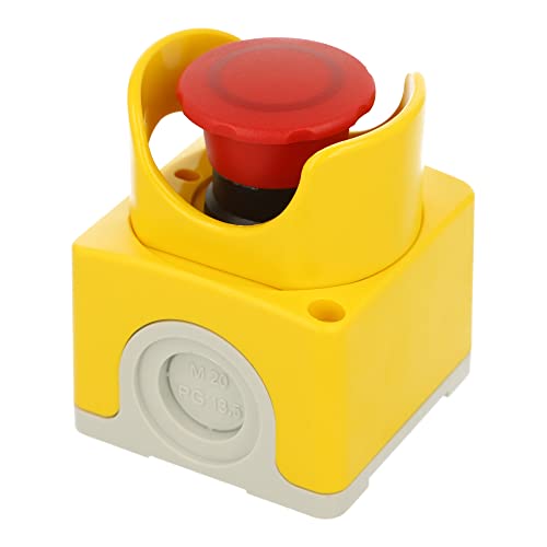 Bouton poussoir arrêt urgence 40 mm cepy1-2002 boîtier de commande jaune - 2