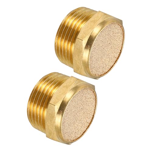 MECCANIXITY 2pcs Male Air Pneumatic Mufflers 3/4