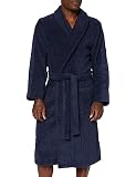 Calvin Klein Herren Bademantel Frottee, Blau (Blue Shadow), L-XL