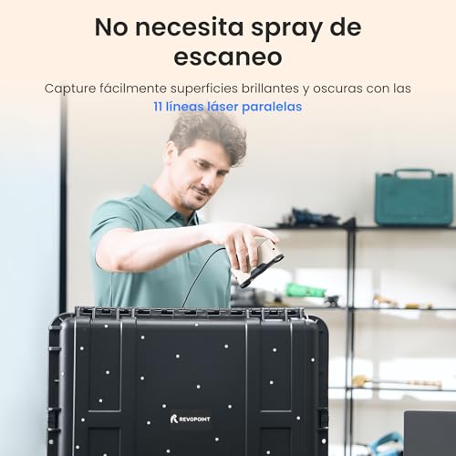 Miniatura 5 de Revopoint Inspire 2 Escáner 3d Para Impresión 3d, Precisión Hasta 0,03 Mm, Láser Multilínea Y Luz Estructurada, Escaneo Inalámbrico Y Exterior, A Todo Color, Para Ios Android Macos Win10 11, Estándar