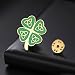 Dreamtimes Broche de solapa con trébol de cuatro hojas Broche con nudo celta Sorteo irlandés Recuerdo del Día de San Patricio Accesorios Imagen de Dreamtimes Broche de solapa con trébol de cuatro hojas Broche con nudo celta Sorteo irlandés Recuerdo del Día de San Patricio Accesorios